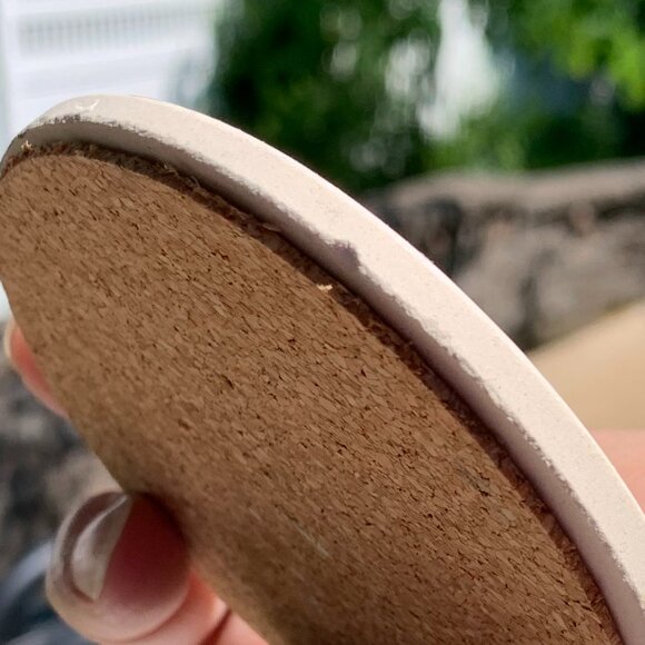 Vtg Four Seasons American Folk Art New England Ceramic Coasters 4pc Set - Picture 14 of 14